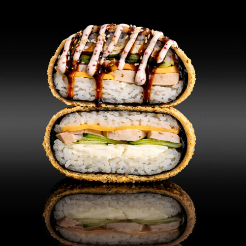 Sushi Burger Smoked Chicken